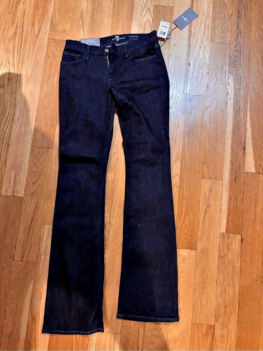 Seven for all mankind 7 Maria Boot Cut Jeans in Black Waist 26 NWT